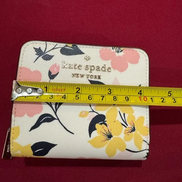 Kate Spade Floral Wallet with Pink and Yellow Accents - Picture 8 of 9